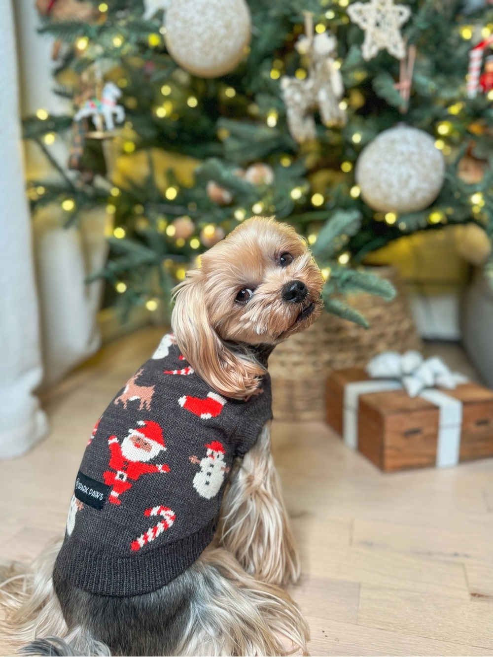 NWT Spark Paws Dog Christmas Sweater